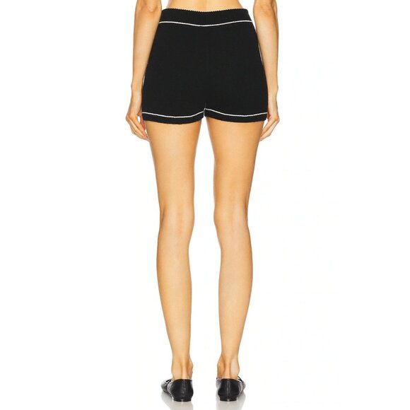 GIGI C Danica Shorts Black Knit Wool - Picture 4 of 5